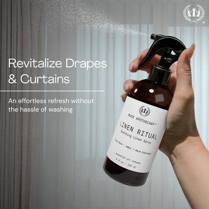 Muse Apothecary Linen Ritual - Aromatic Linen Mist with Bergamot + French Lavender + Sandalwood | 4 oz