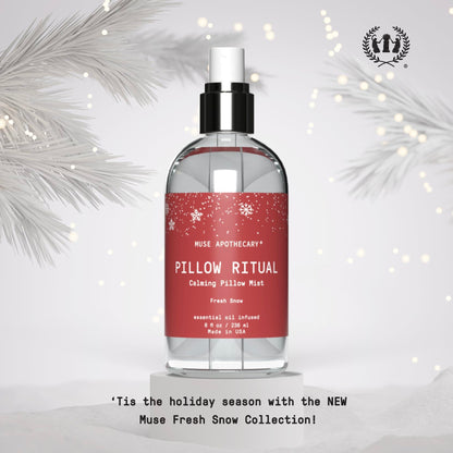Muse Apothecary Pillow Ritual Pillow Mist – Fresh Snow (8 oz) 2-Pack