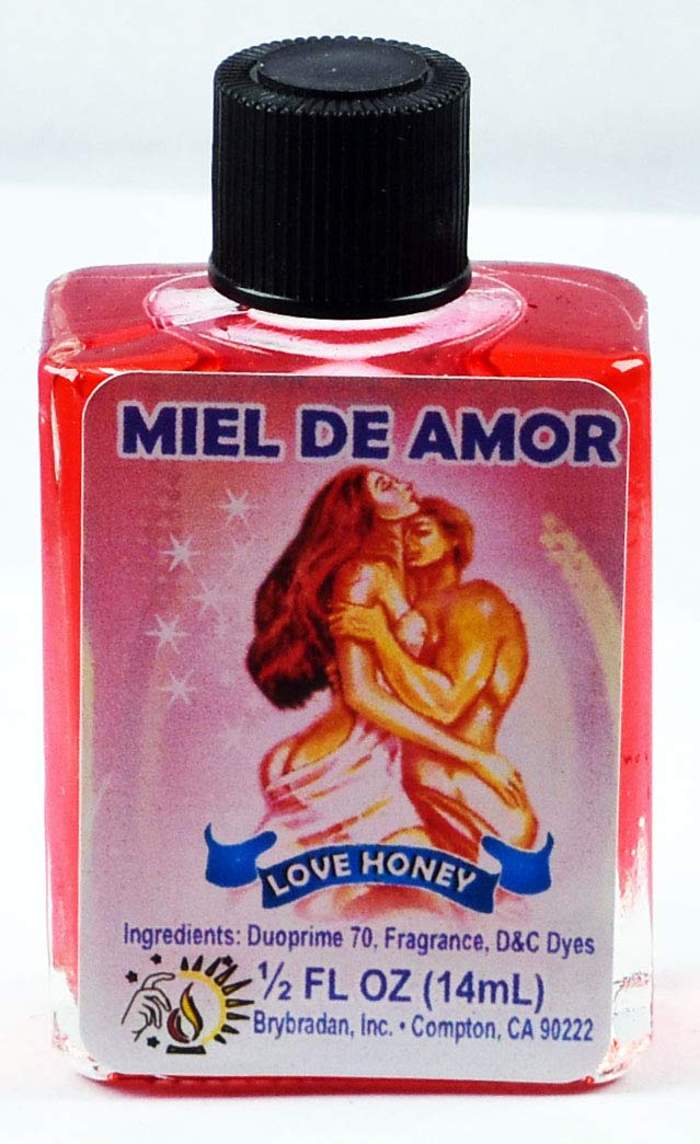 Brybradan Love Honey Oil / Miel de Amor – 0.5 oz (14.7 ml) Scented Oil for Diffusers, Candles & Rituals