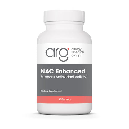 NAC Enhanced Supplement by Allergy Research Group – N-Acetyl-L-Cysteine, Glutathione Precursor, 90 Count