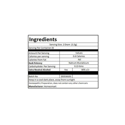 Natrum Muriaticum 200C Homeopathy Pellets (Pack of 2) – Homeomart