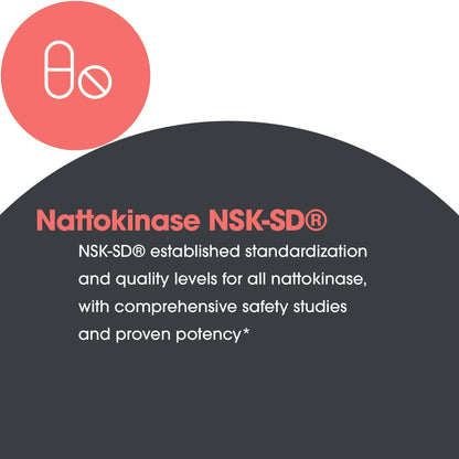 Allergy Research Group Nattokinase 50mg NSK-SD 1000 FU | Cardiovascular Support | 300 Count