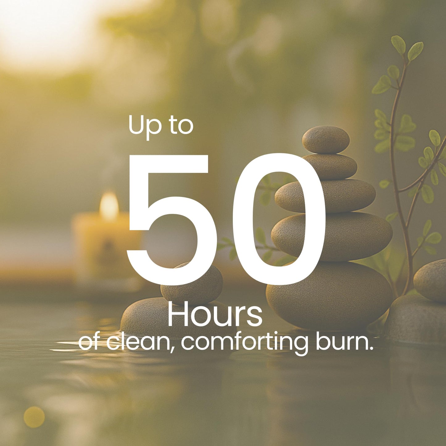 Natur IX Cleansing Scented Candles for Home | Sage & Palo Santo | Natural Non Toxic Soy Candles with Essential Oils | 50 H Long Burning | (Healing | Eucalyptus & Sage)