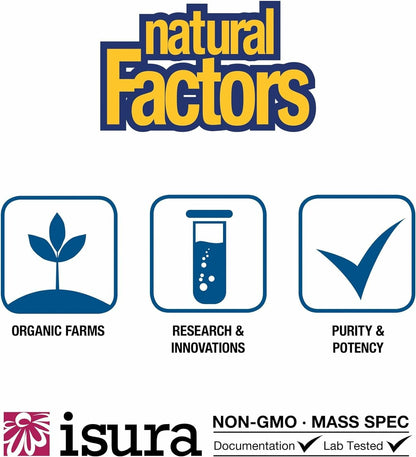 Natural Factors Micronized L-Glutamine 5,000 mg Powder – Gut Health & Immune Support | 16 oz (90 Servings)