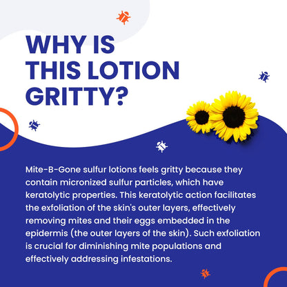 Naturasil Mite-B-Gone All-Natural Itch Relief Sulfur Lotion – Acne, Bug Bites, Redness & Rosacea | Safe for Kids & Adults | 4 oz