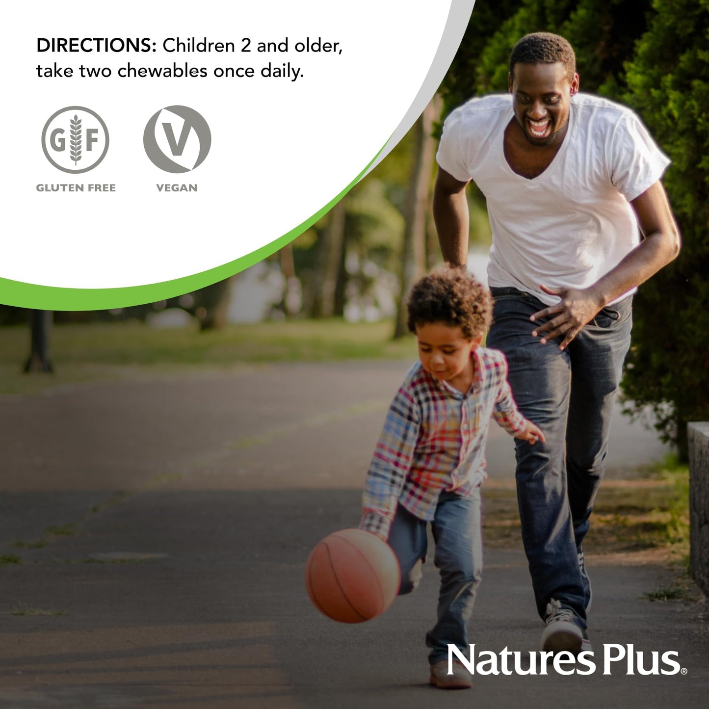 Nature's Plus Animal Parade Gold Children's Multivitamin – 120 Chewables, Cherry/Orange/Grape (Vegetarian, Gluten Free)