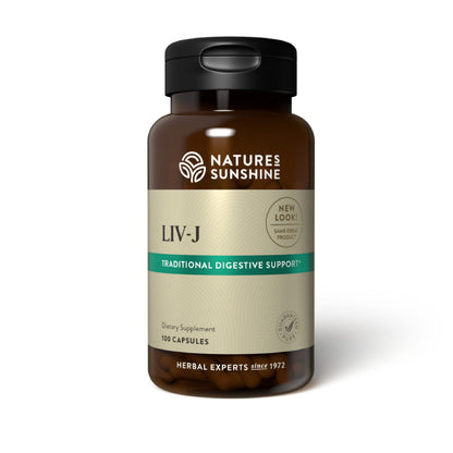 Nature's Sunshine LIV-J, 100 Capsules | Herbal Digestive Support for Liver & Spleen