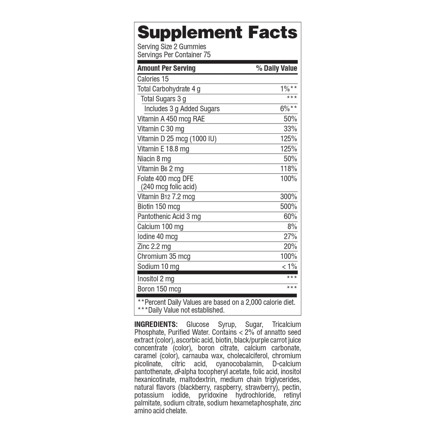 Nature's Wonder Women's Multivitamin Gummies – Energy & Immune Support, 75 Day Supply, 150 Count