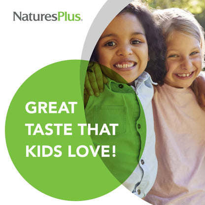NaturesPlus Animal Parade MagKidz Magnesium for Kids – Sugar-Free Cherry, 90 Count | Gluten-Free
