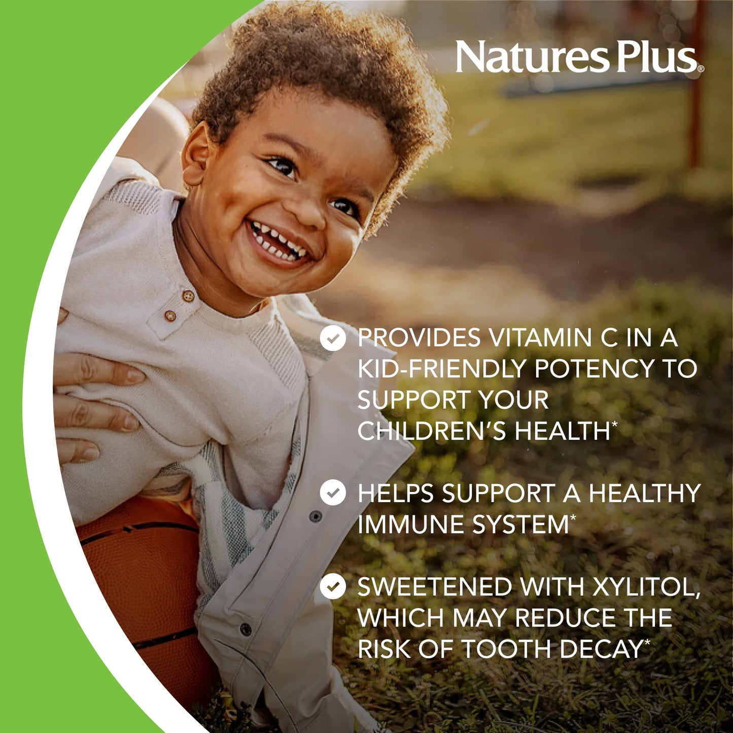 NaturesPlus Animal Parade Sugar-Free Vitamin C — 90 Chewables, Natural Orange Flavor, Immune Support, Gluten Free