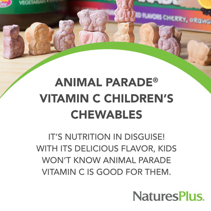 Nature's Plus Animal Parade Vitamin C Kids Chewables – Orange Flavor, 2-Pack