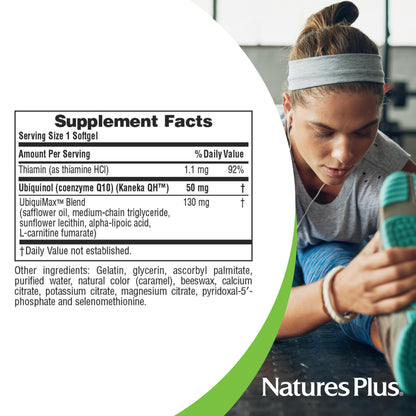 NaturesPlus Beyond CoQ10 50 mg - 30 Softgels | High-Strength Ubiquinol