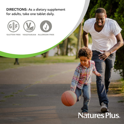 NaturesPlus Folic Acid Hearts (Methylfolate) - 400 mcg, 90 Veg Tablets + B6 & B12 - Gluten Free - Pack of 2