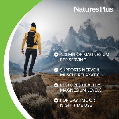 NaturesPlus KalmAssure Magnesium Powder – Orange Flavor, 120 Servings (2-Pack)