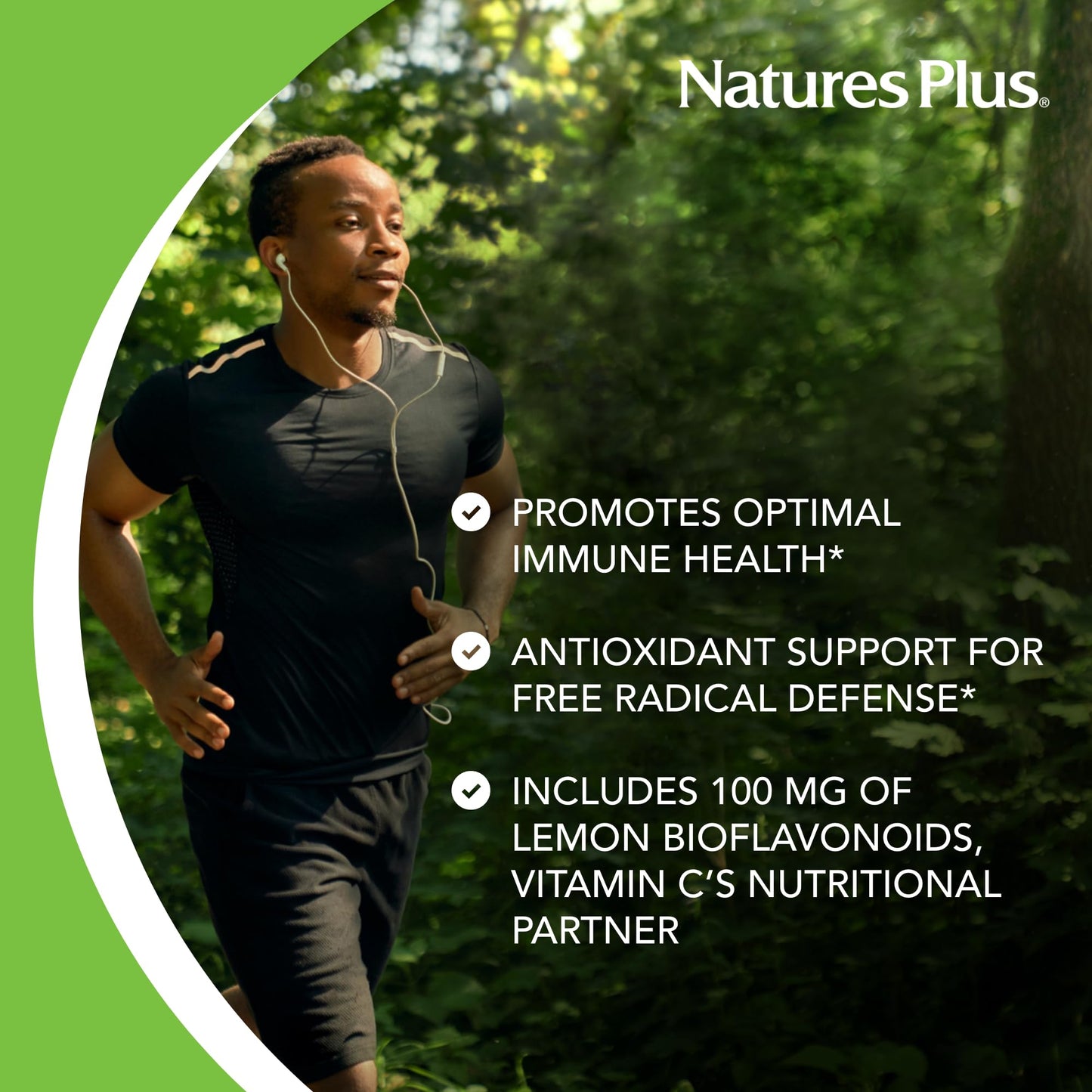 NaturesPlus Liquid Vitamin C 1000 mg - 30 oz | Lemon Bioflavonoids | Vegetarian, Gluten Free | 30 Servings