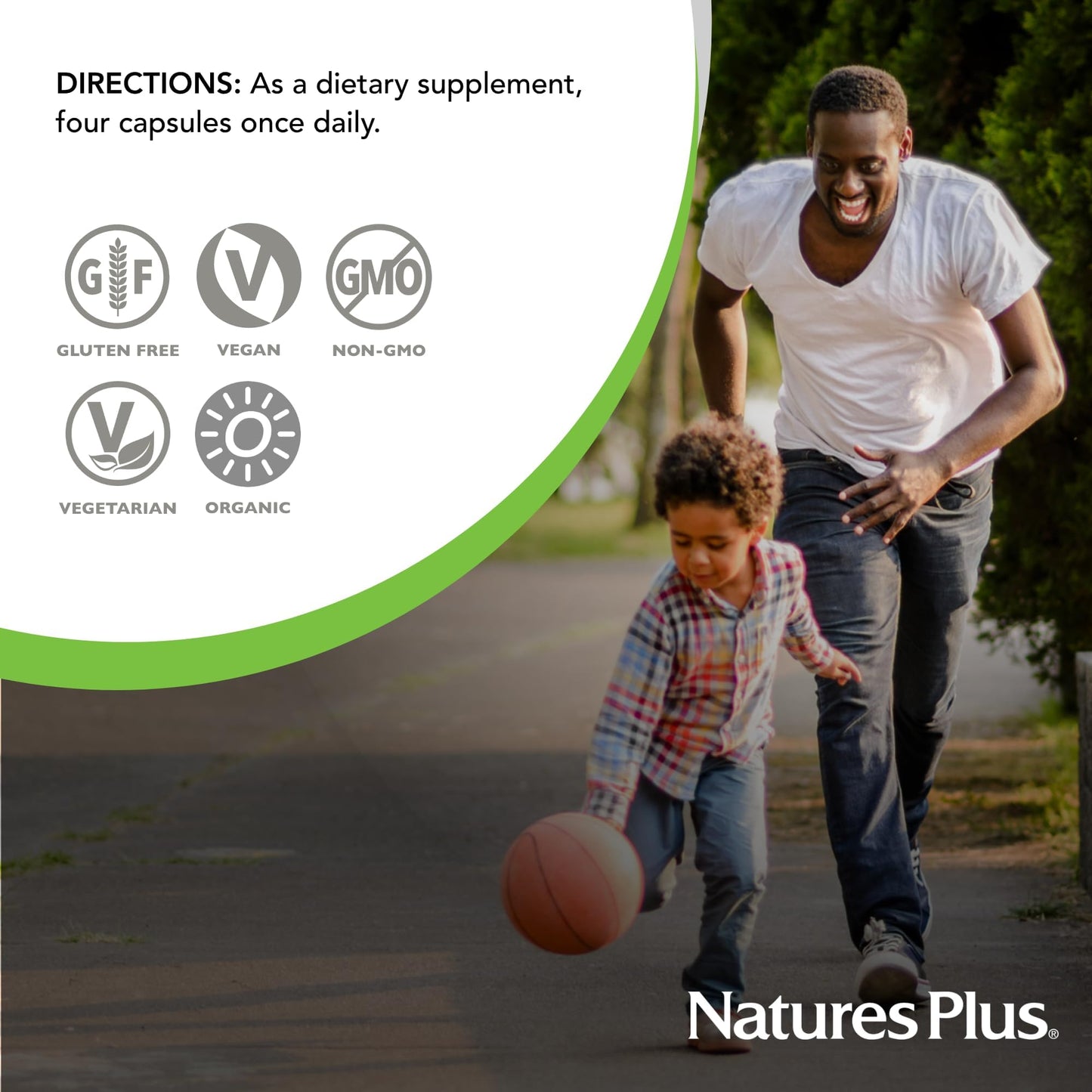NaturesPlus Source of Life Garden Organic Bone Supplement with AlgaeCal – 1000 mg Calcium/Magnesium, 120 Vegan Capsules (30 Servings)