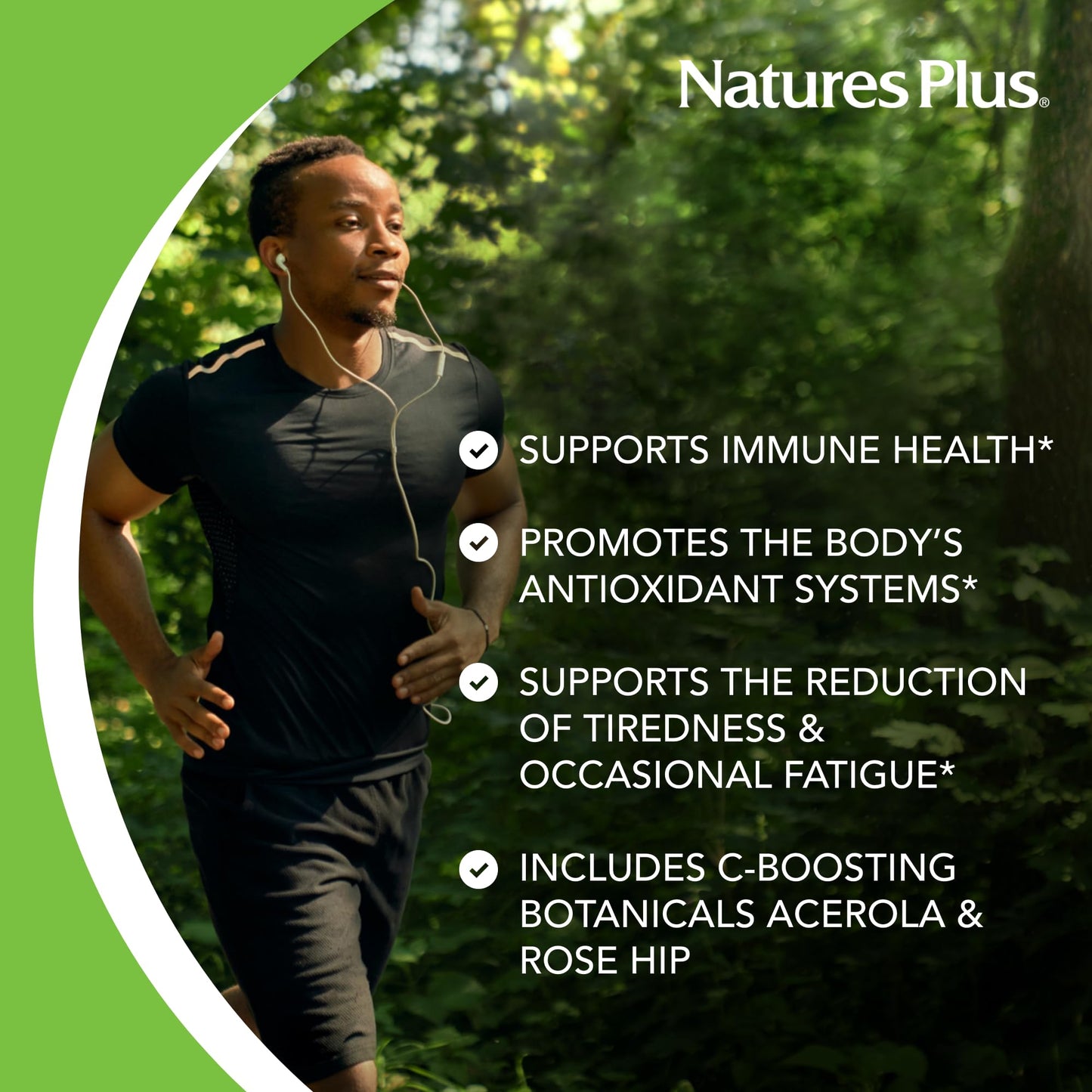 NaturesPlus Super C Complex - 180 Capsules | 1000mg Vitamin C + 500mg Bioflavonoids | Vegan, Gluten Free - 90 Servings