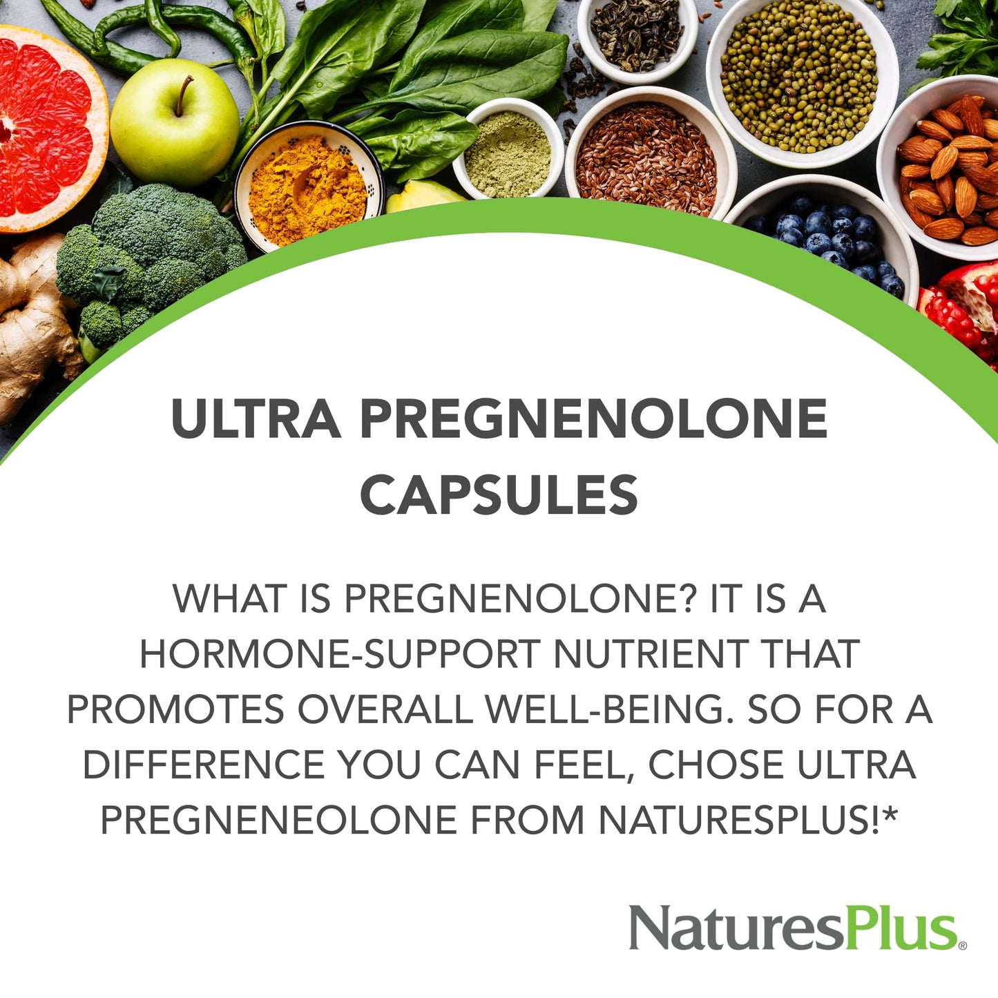 NaturesPlus Ultra Pregnenolone - 60 Capsules | Immune & Cognitive Support