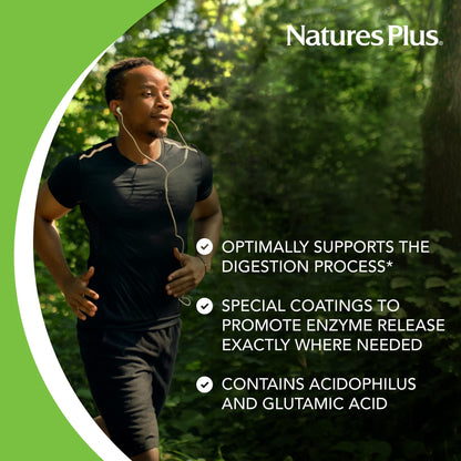 NaturesPlus Ultra-Zyme - 90 Tablets | Gluten Free Enzyme Supplement for Healthy Digestion