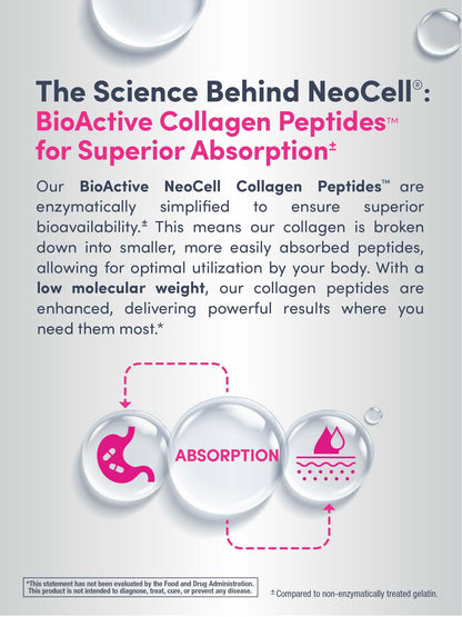 NeoCell Super Collagen Plus Powder with Vitamin C & Hyaluronic Acid