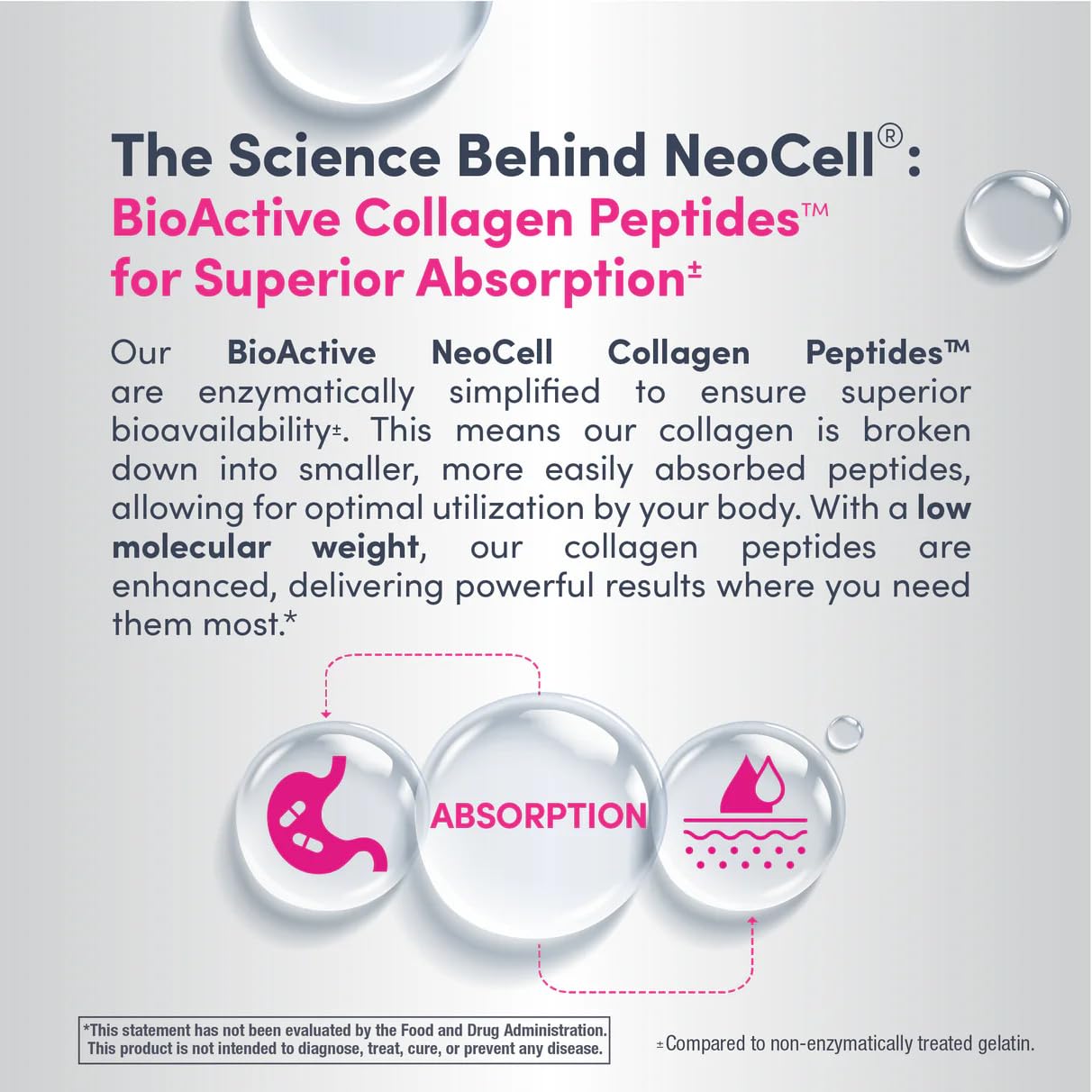 NeoCell Super Collagen Peptides – 10g Per Serving, Berry Lemon, Gluten Free, Keto, Non-GMO, Grass-Fed | 6.7 oz Canister