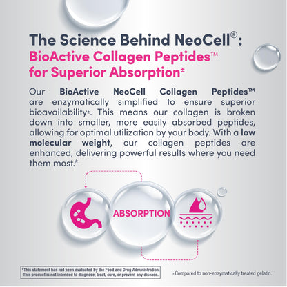 NeoCell Super Collagen Peptides - Unflavored Powder (21.2 oz, 1 Canister)