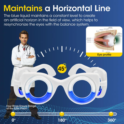 NEOISM Motion Sickness Glasses – Travel Anti-Nausea Eyewear for Cars, Boats & Planes