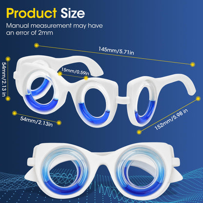 NEOISM Motion Sickness Glasses – Travel Anti-Nausea Eyewear for Cars, Boats & Planes