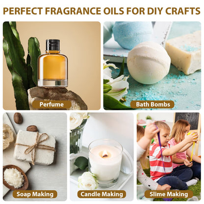 NESCCI 70 Essential Oils Gift Set for Diffusers, Candles & DIY Soaps – Halloween & Christmas