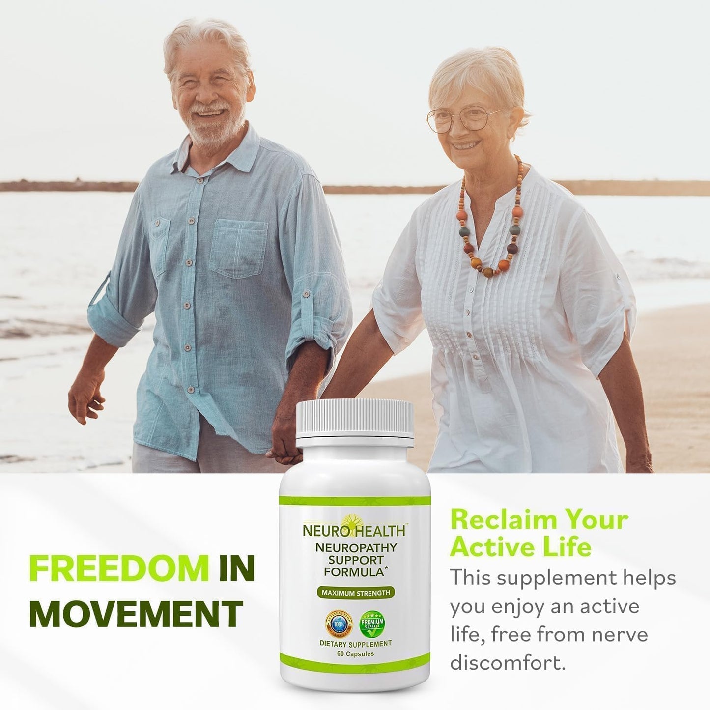 Neuro Health Nerve Support Formula & Miracle Nerve Cream — Neuropathy Combo Pack
