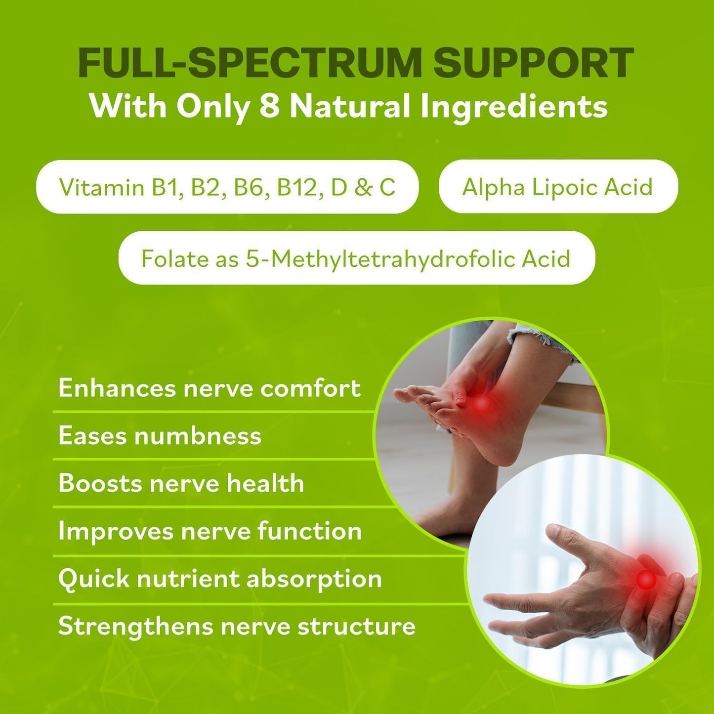 Neuro Health Nerve Support Formula & Miracle Nerve Cream — Neuropathy Combo Pack