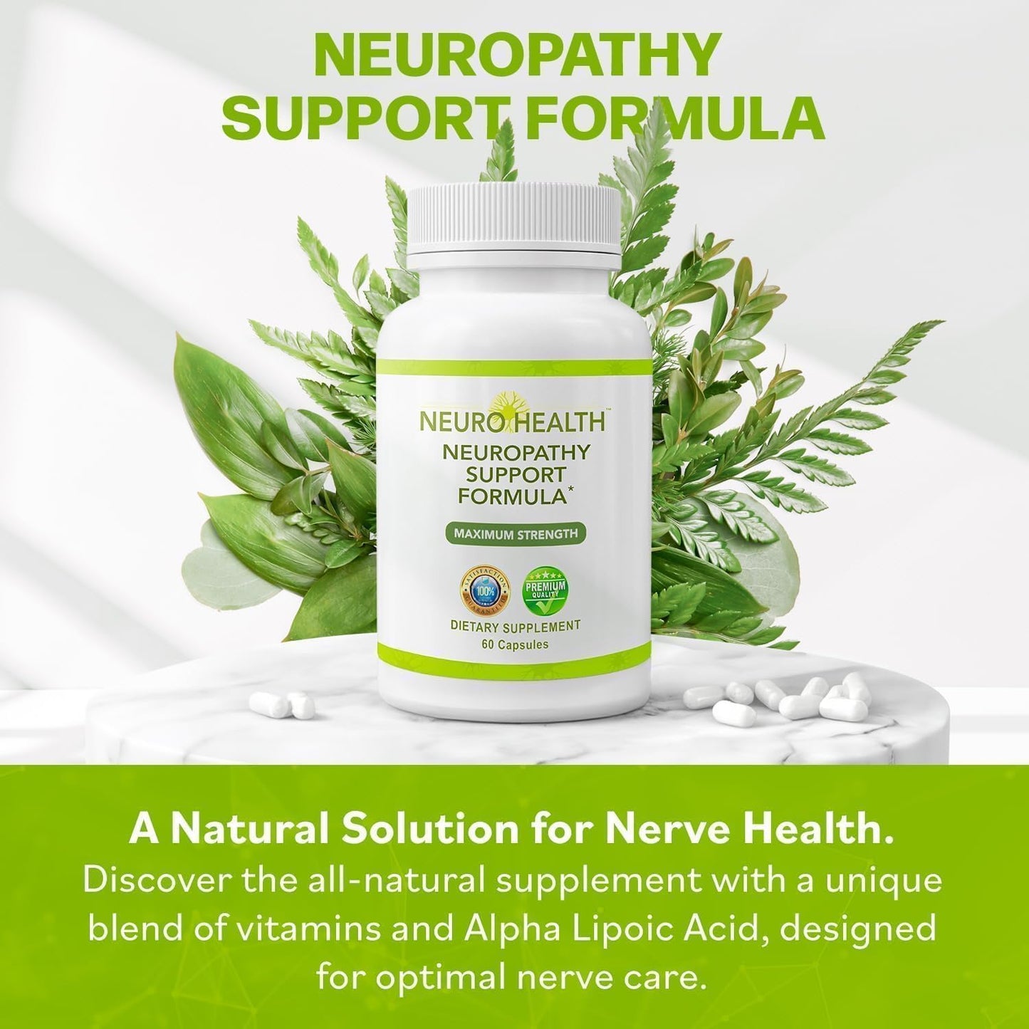 Neuro Health Nerve Support Formula & Miracle Nerve Cream — Neuropathy Combo Pack