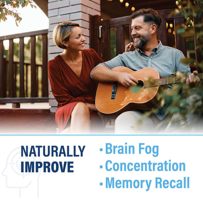 Neutein Natural Brain Booster for Memory, Focus & Brain Health | Plant-Based, Made in USA (60 capsules/30 Servings)