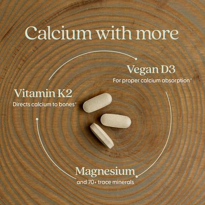 New Chapter Bone Strength Calcium Supplement with Vitamin D3, K2, Magnesium - 120 Tablets