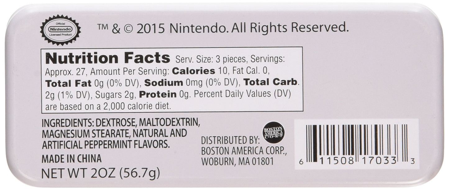 Nintendo Power Mints Display Peppermint 2 oz – Officially Licensed Nintendo Merchandise