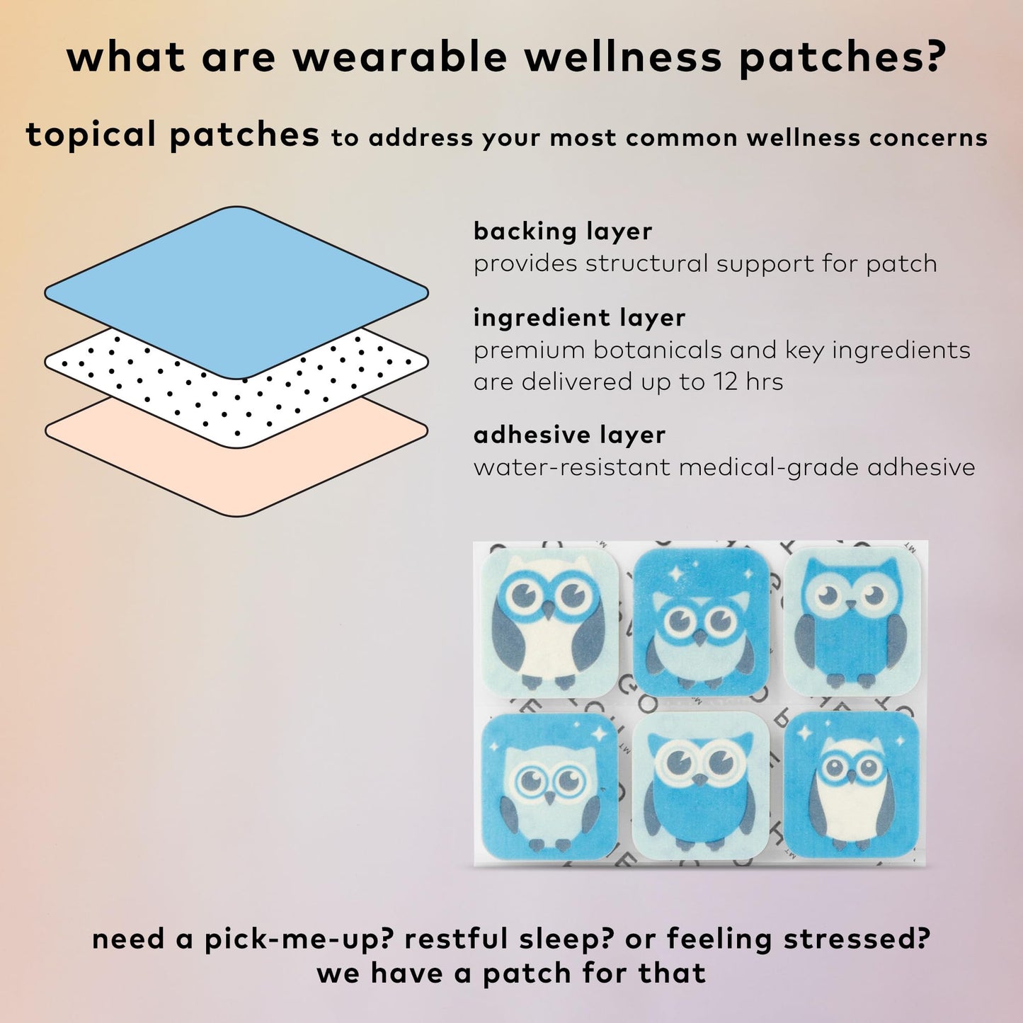 The Good Patch Nite Owl Patch for Kids — Natural Sleep Support (24 Patches)