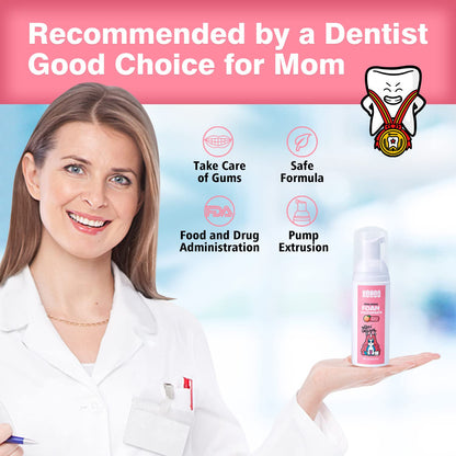NOHOO Fluoride Free Foam Toothpaste for Kids – Peach & Cantaloupe