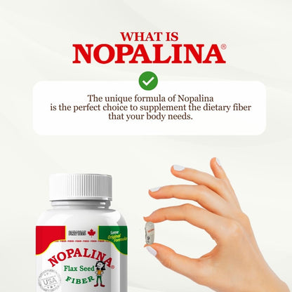 Nopalina Flax Seed Plus Capsules - 240 Capsules