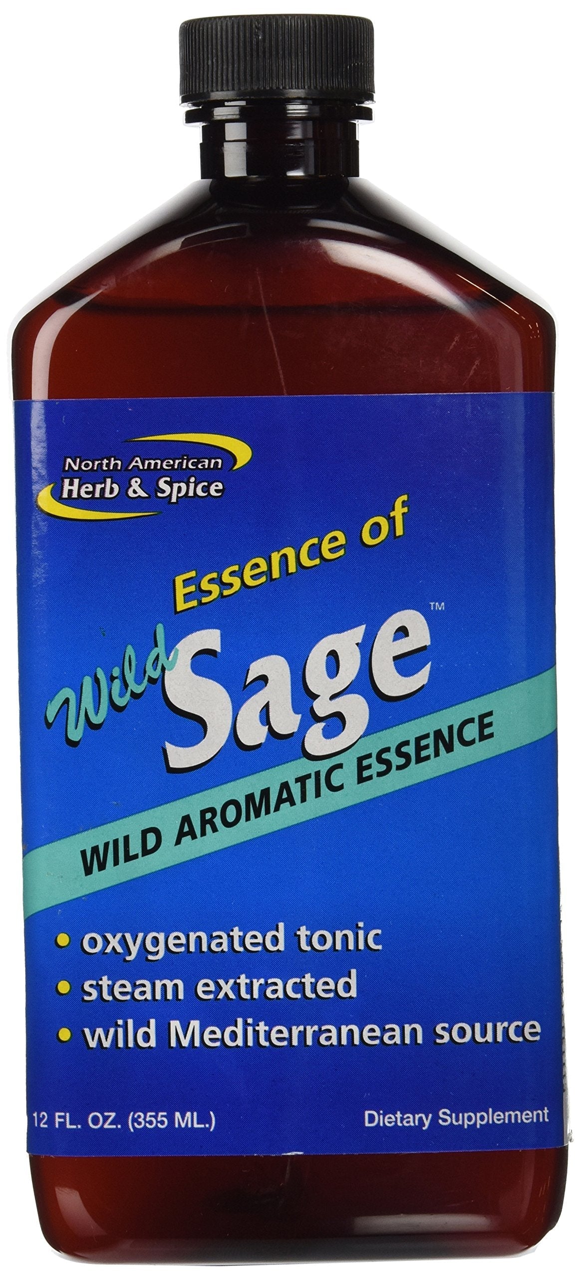 North American Herb & Spice - Essence of Wild Sage (12 fl oz) | Steam-Extracted Sage | Non-GMO