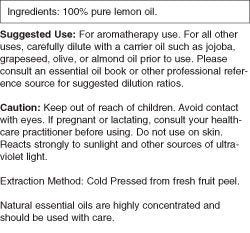Now Foods Lemon Essential Oil - 1 oz (30 ml) | Pure Lemon Essential Oil 7565