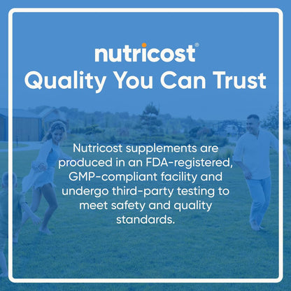 Nutricost Calcium with Vitamin D | 1200mg Calcium, 50 mcg Vitamin D per Serving | 240 Tablets | Gluten Free & Non-GMO