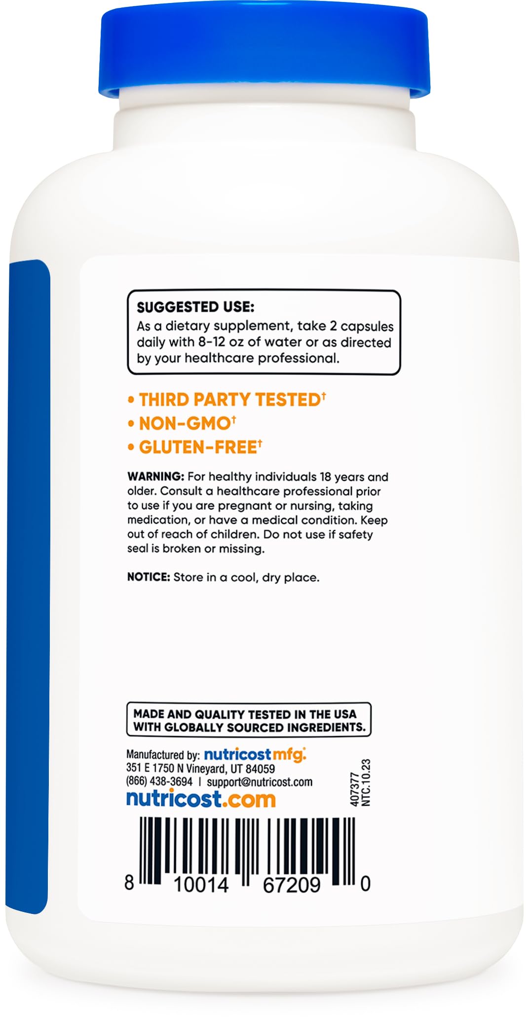 Nutricost Magnesium+ Extra Strength 420mg | 240 Capsules | 120 Servings