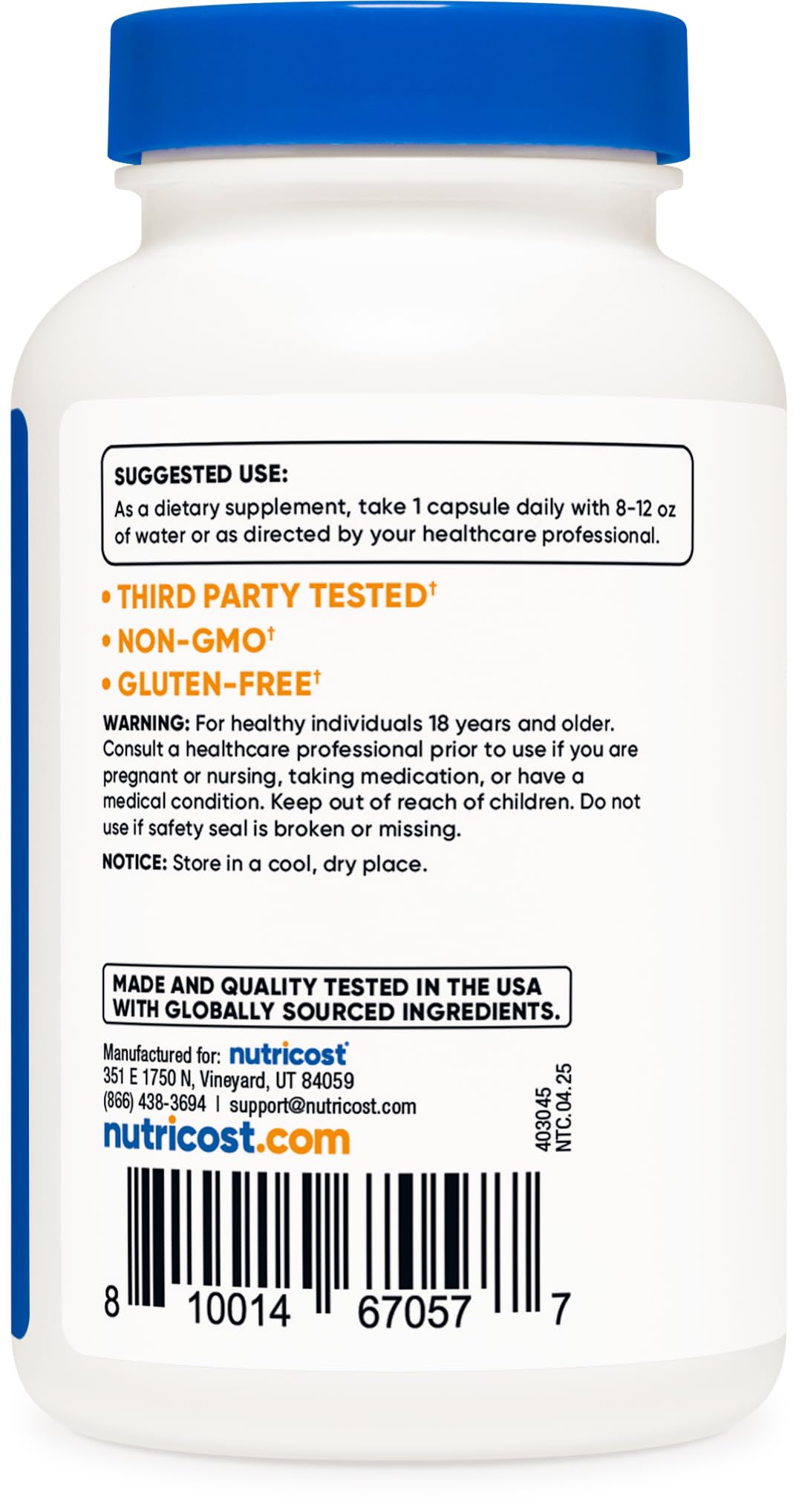 Nutricost White Kidney Bean Capsules 6,500mg Equivalent per Serving — 120 Vegetarian Capsules | Gluten Free & Non-GMO