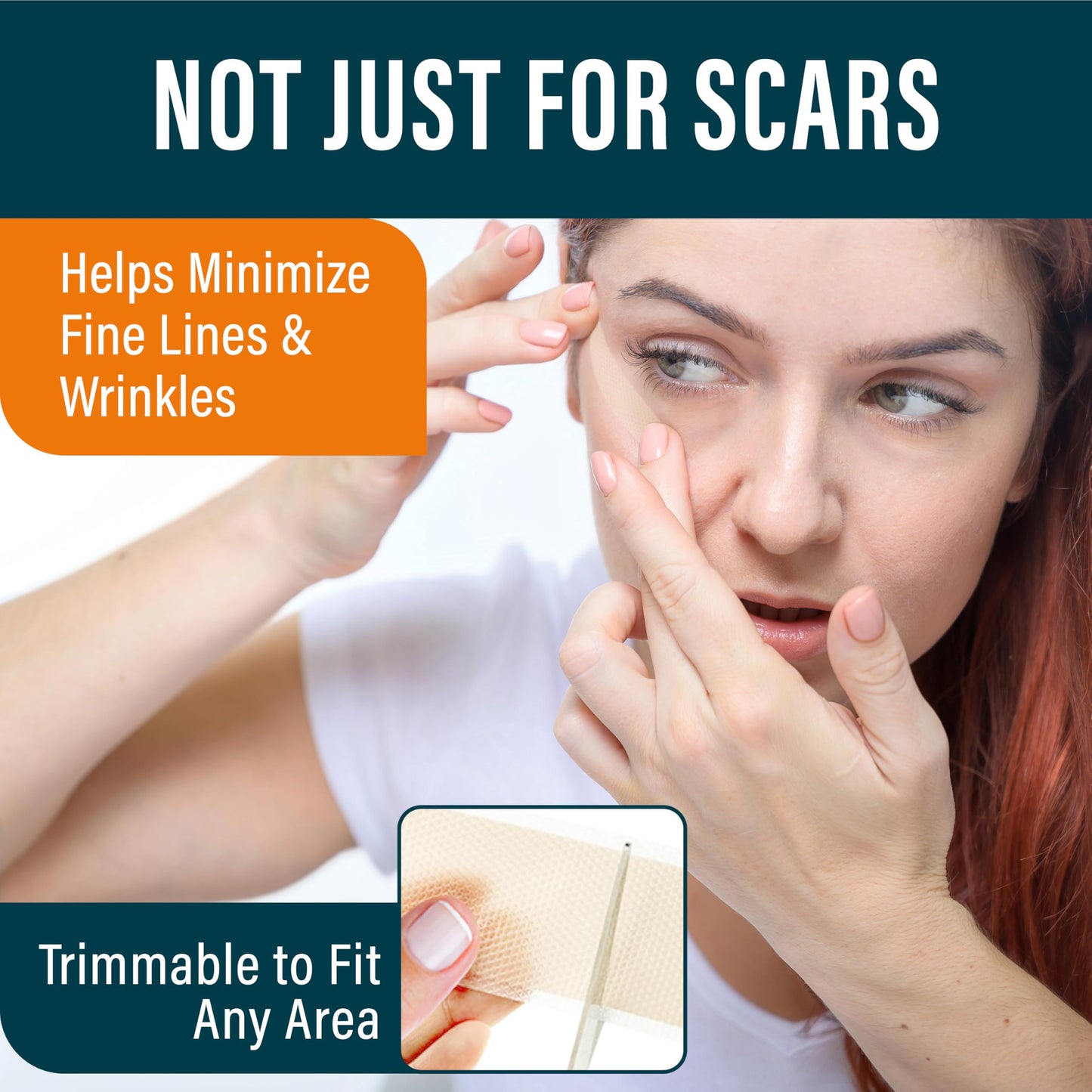 NUVADERMIS Silicone Scar Sheets – Extra Long Medical-Grade Sheets for C-Section, Tummy Tuck, Keloid & Surgical Scars – Pack of 4