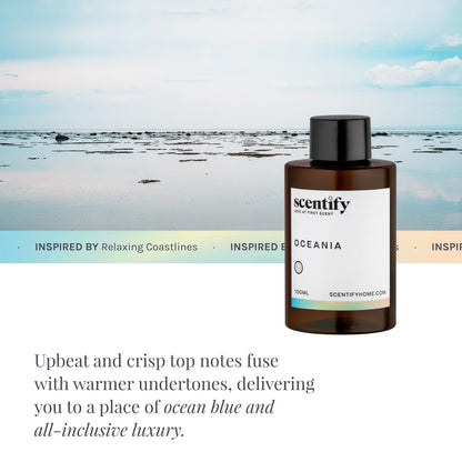 Scentify Oceania Aroma Oil Refill – Diffuser Scent, 100ml, Orange, Apple, White Tea & Lavender
