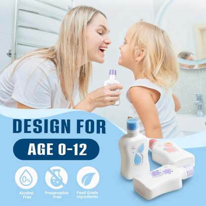 oh care Mouthwash for Kids P113+ Peptide – Anti-Cavity, Alcohol-Free Rinse for Teeth & Gums | Safe Oral Hygiene for Newborn to Toddler (11.8 fl oz, Original Unflavored)
