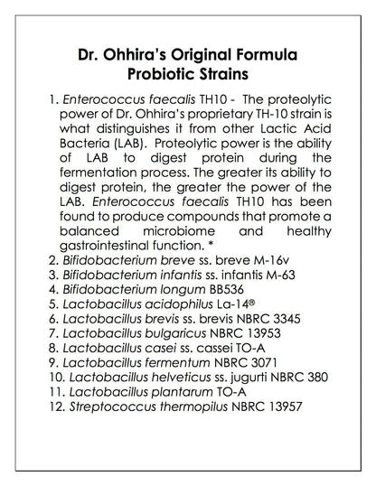 Dr. Ohhira’s Probiotics Professional Formula – Five-Year Fermented Prebiotics, 12 Strains, Postbiotic Metabolites, 30 Capsules