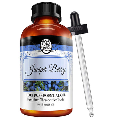 Oil of Youth Juniper Berry Essential Oil - 4oz | Premium Grade, USA Bottled