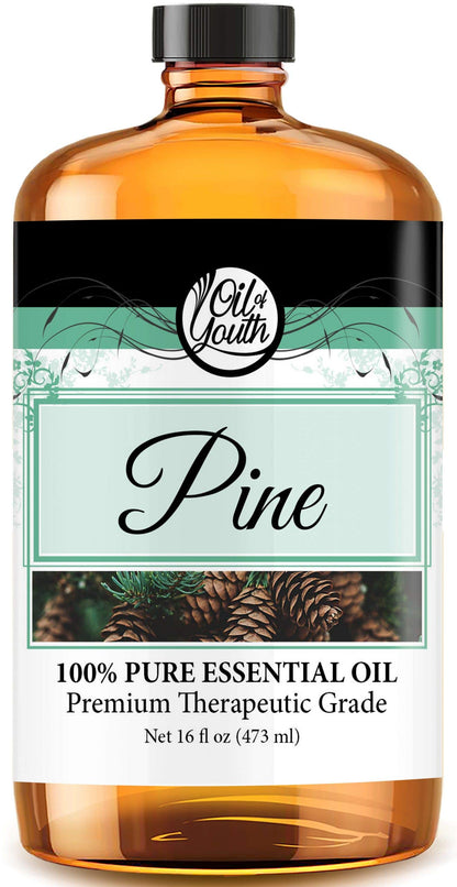 Oil of Youth Pine Essential Oil 16oz | Pure Pine Oil for Diffusers & Cleaning