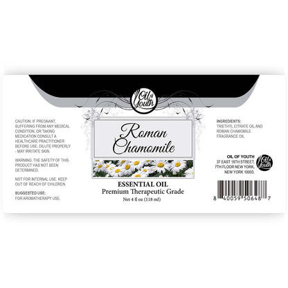Oil of Youth Roman Chamomile Essential Oil 4oz – Therapeutic Grade